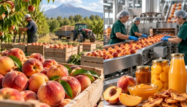 4600 տոննա դեղձ՝ վերամշակման համար
