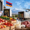 Մեկ շաբաթում արտահանվել է ավելի քան 2.1 հազար տոննա գյուղմթերք և կենդանական ծագման արտադրանք