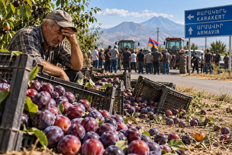 Ավելի քան 1000 տոննա սալոր կարող է մնալ դաշտերում