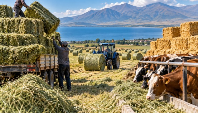 Գեղարքունիքում արդեն կուտակվել է 116 հազար տոննա խոտ