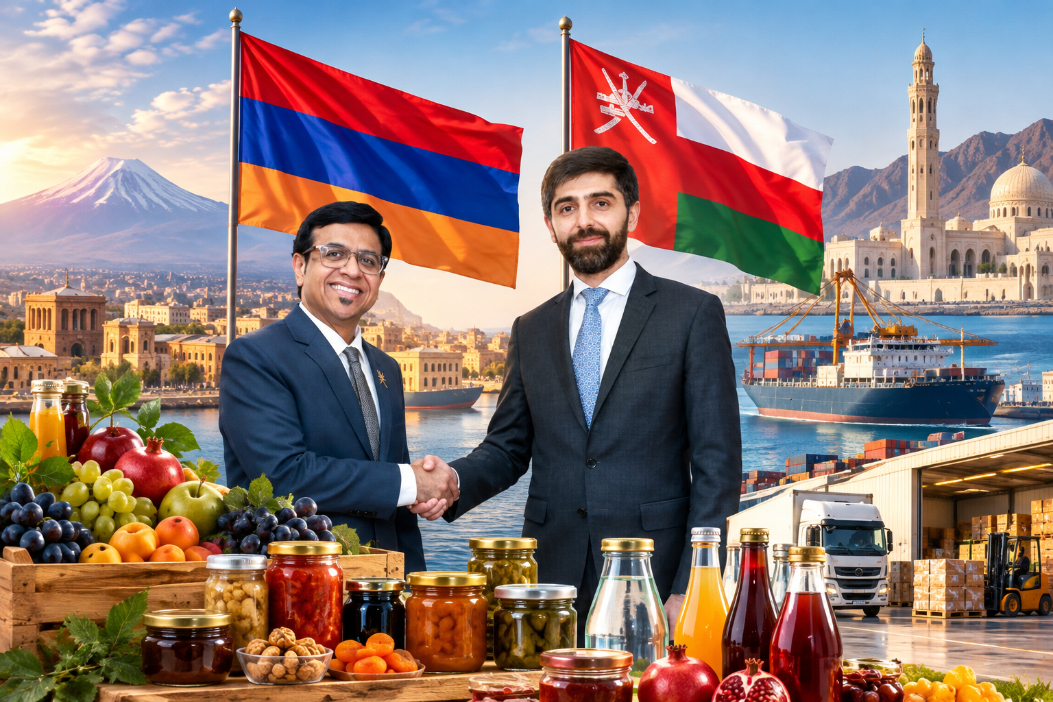 Հայկական հանքային ջրերն ու պահածոները՝ Օմանի շուկայում