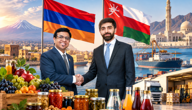 Հայկական հանքային ջրերն ու պահածոները՝ Օմանի շուկայում